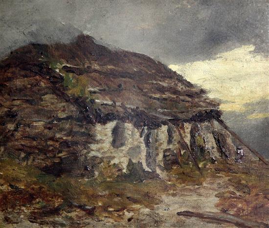 J. Clark (19th C.) Cottage at Killin 10 x 12in.